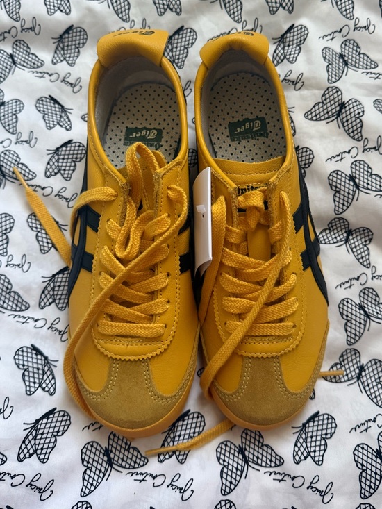 Onitsuka Tiger by Asics Shoes - Onitsuka Tiger by Asics Yellow and Black Athletic Shoes Mexico 66